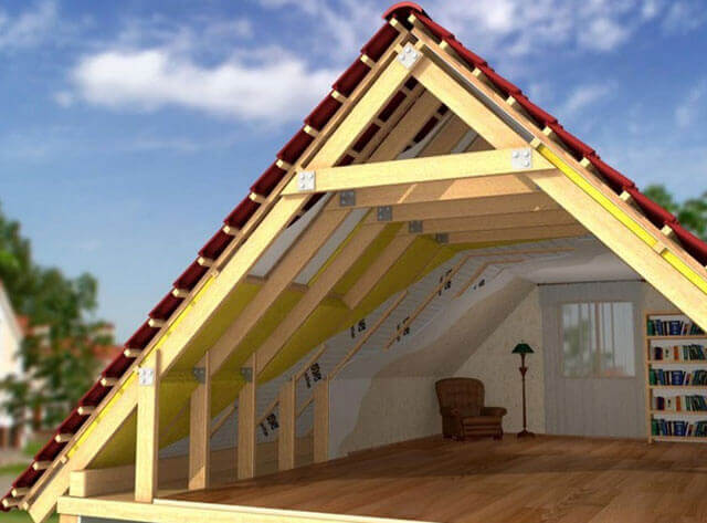 Двускатная крыша дома: пошаговое строительство своими руками